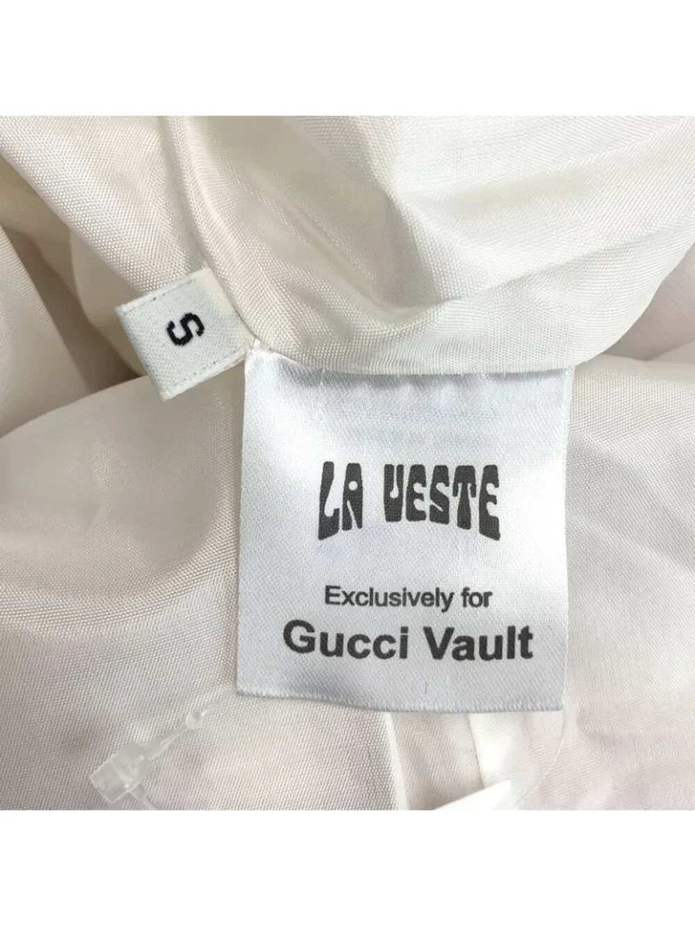 Gucci Vault la Veste Custom Sequin Check Dress S White Red - Picture 7 of 8